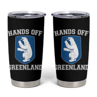 Hands Off Greenland Tumbler Cup Polar Bear Vintage Political Protest