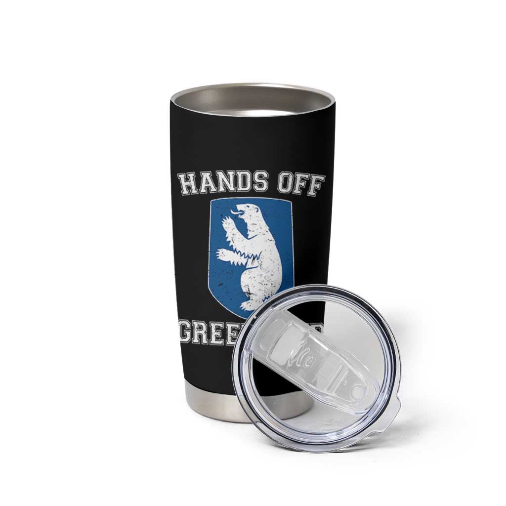 Hands Off Greenland Tumbler Cup Polar Bear Vintage Political Protest