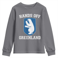Hands Off Greenland Youth Sweatshirt Polar Bear Vintage Political Protest