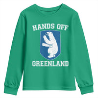 Hands Off Greenland Youth Sweatshirt Polar Bear Vintage Political Protest