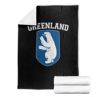Greenland Throw Blanket Polar Bear Vintage Political Protest