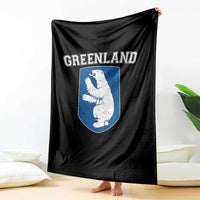 Greenland Throw Blanket Polar Bear Vintage Political Protest