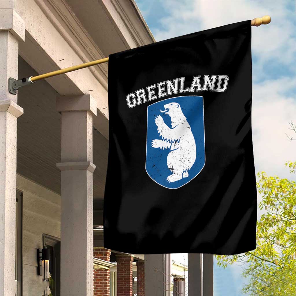 Greenland Garden Flag Polar Bear Vintage Political Protest