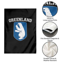 Greenland Garden Flag Polar Bear Vintage Political Protest