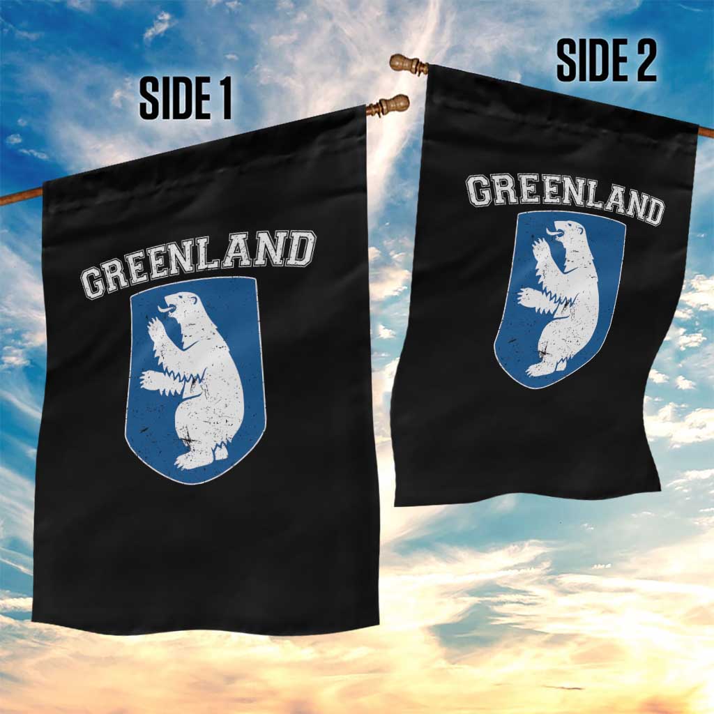 Greenland Garden Flag Polar Bear Vintage Political Protest