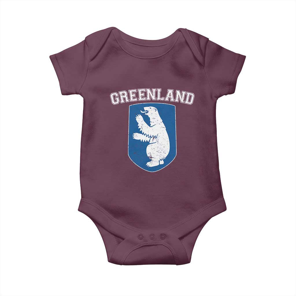 Greenland Baby Onesie Polar Bear Vintage Political Protest