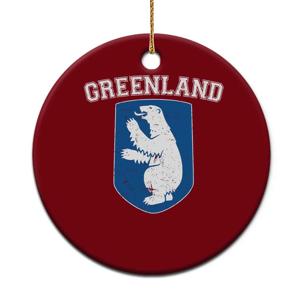 Greenland Ceramic Ornament Polar Bear Vintage Political Protest
