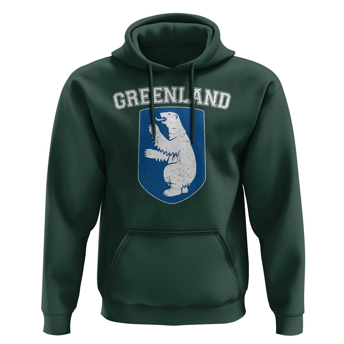 Greenland Hoodie Polar Bear Vintage Political Protest