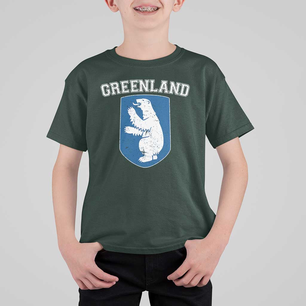 Greenland T Shirt For Kid Polar Bear Vintage Political Protest