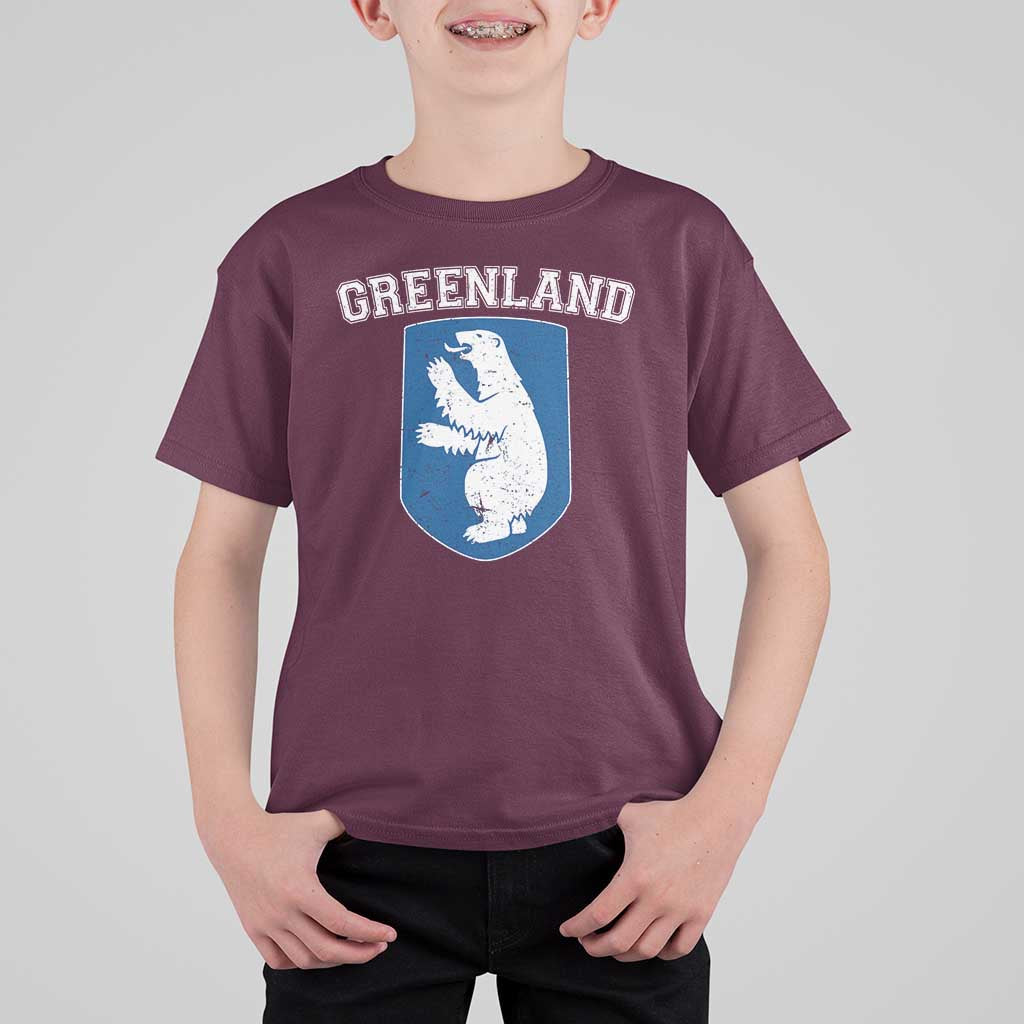 Greenland T Shirt For Kid Polar Bear Vintage Political Protest