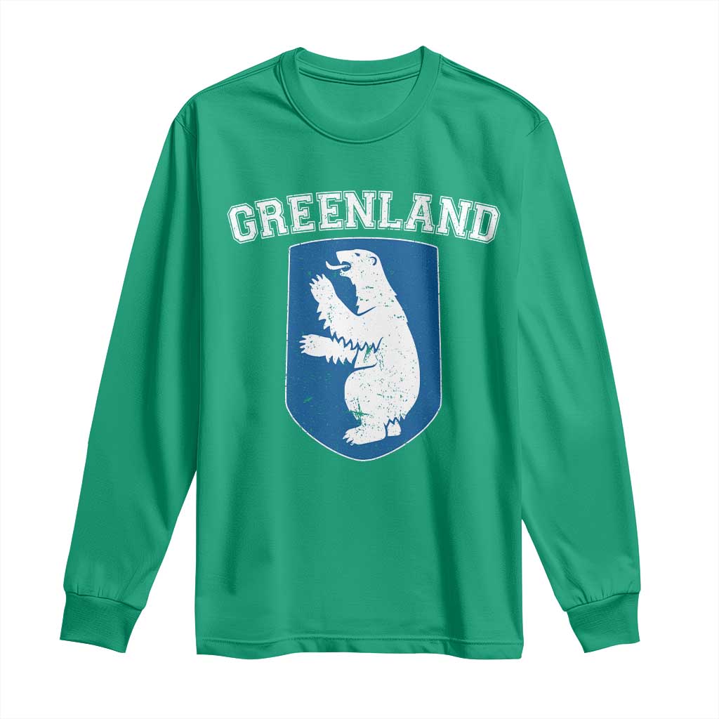 Greenland Long Sleeve Shirt Polar Bear Vintage Political Protest