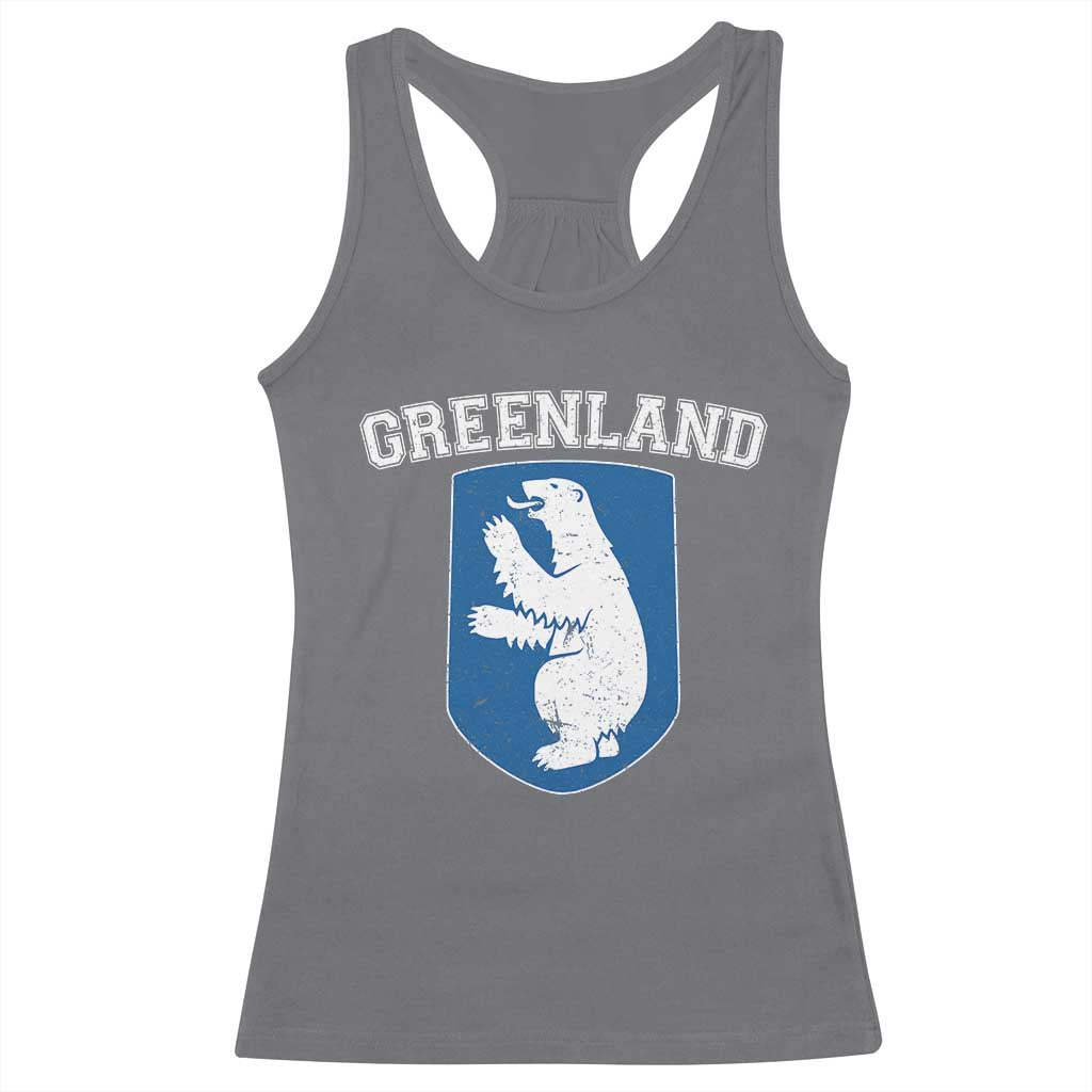 Greenland Racerback Tank Top Polar Bear Vintage Political Protest