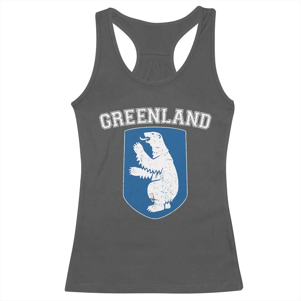 Greenland Racerback Tank Top Polar Bear Vintage Political Protest