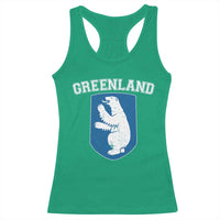 Greenland Racerback Tank Top Polar Bear Vintage Political Protest