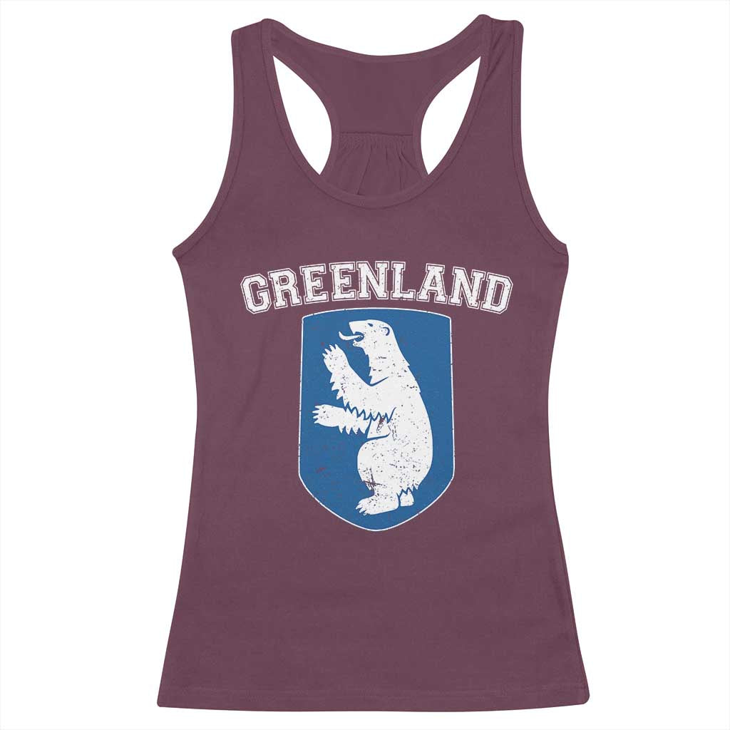 Greenland Racerback Tank Top Polar Bear Vintage Political Protest