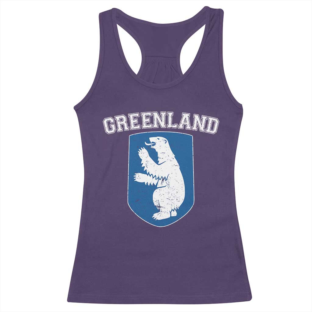 Greenland Racerback Tank Top Polar Bear Vintage Political Protest