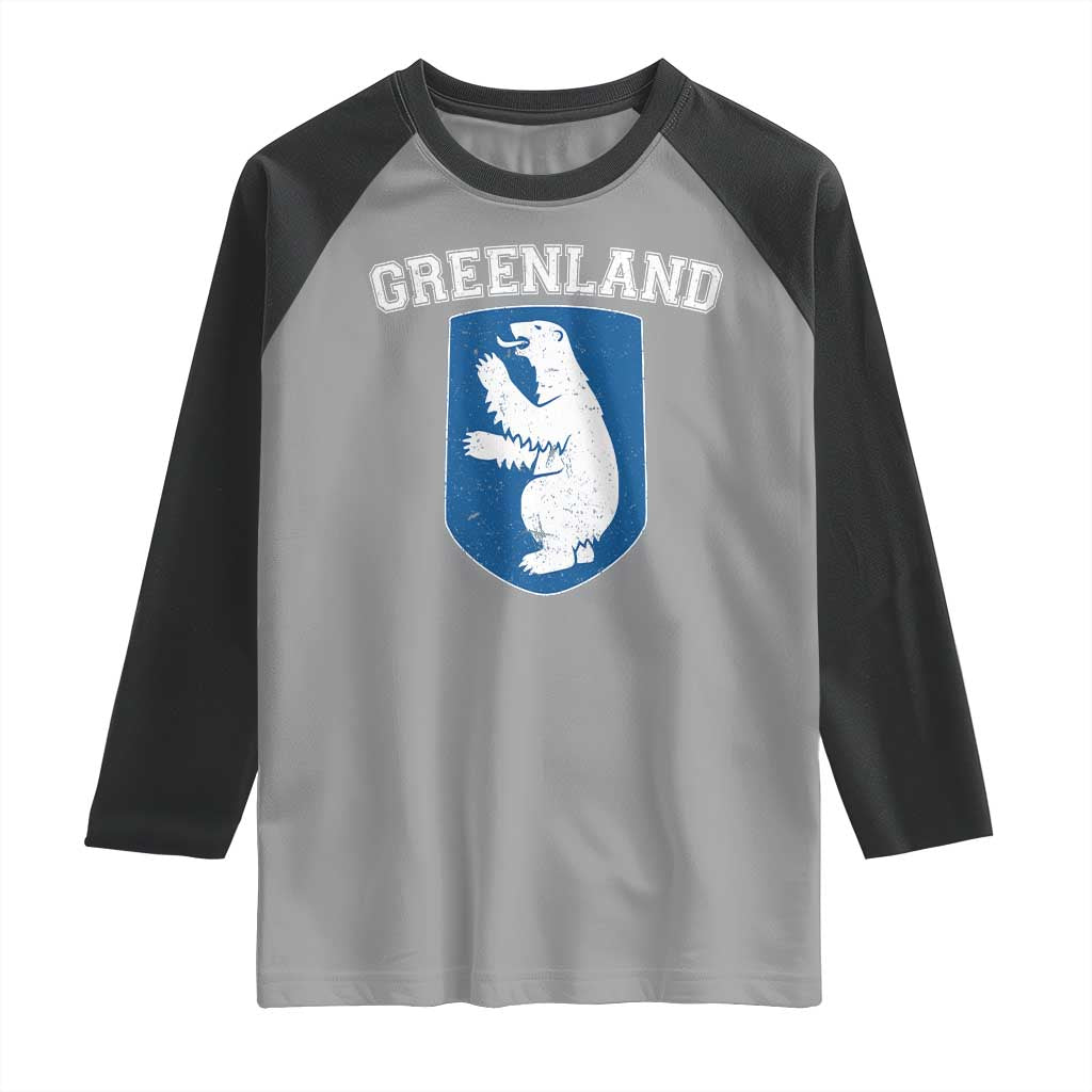 Greenland Raglan Shirt Polar Bear Vintage Political Protest