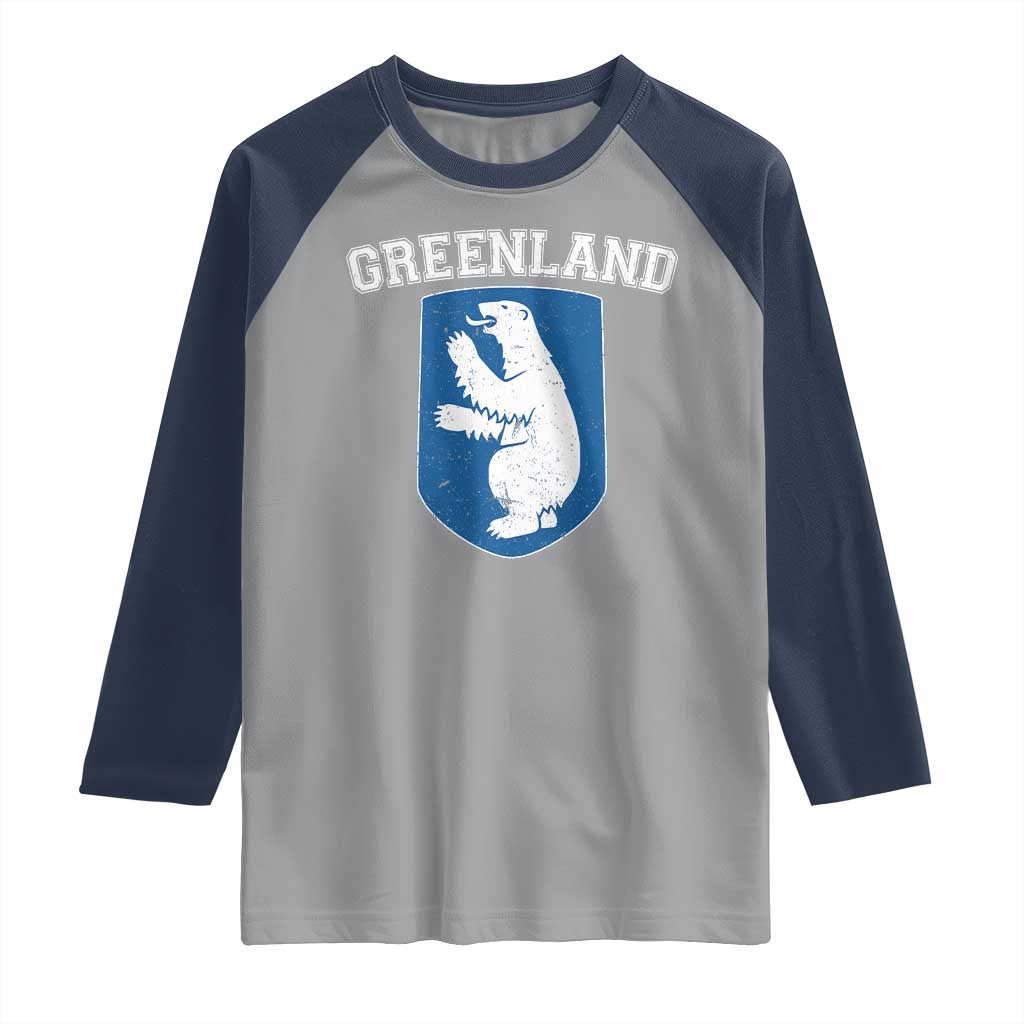 Greenland Raglan Shirt Polar Bear Vintage Political Protest