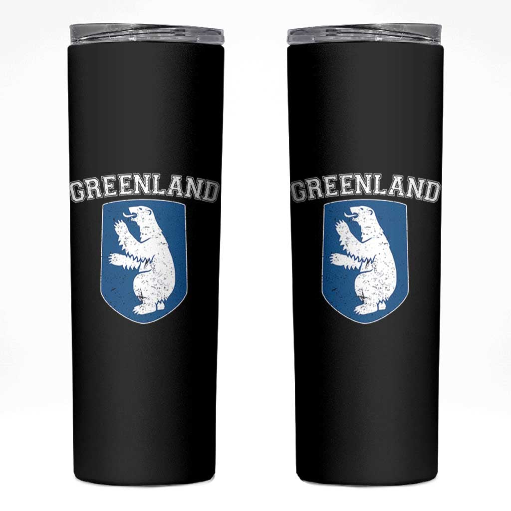 Greenland Skinny Tumbler Polar Bear Vintage Political Protest