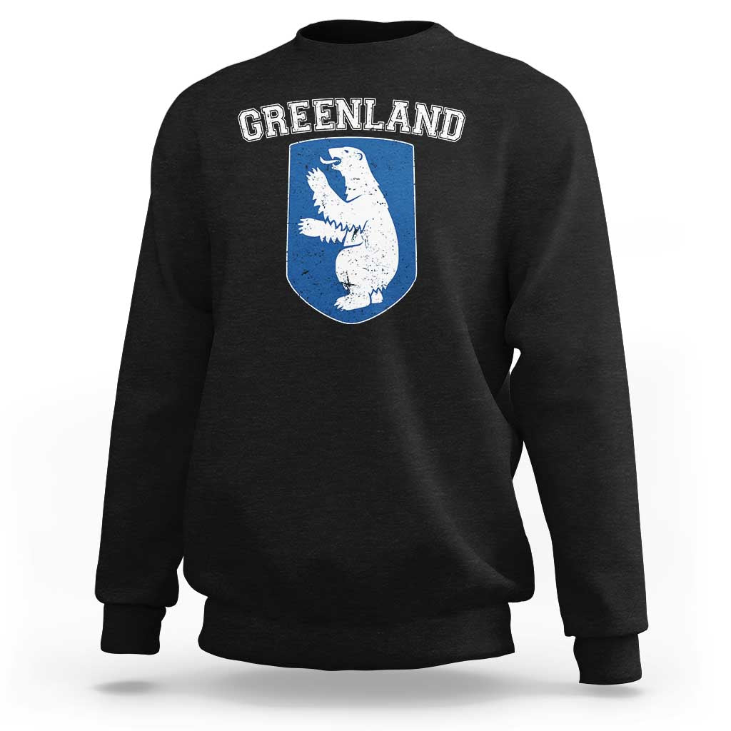 Greenland Sweatshirt Polar Bear Vintage Political Protest