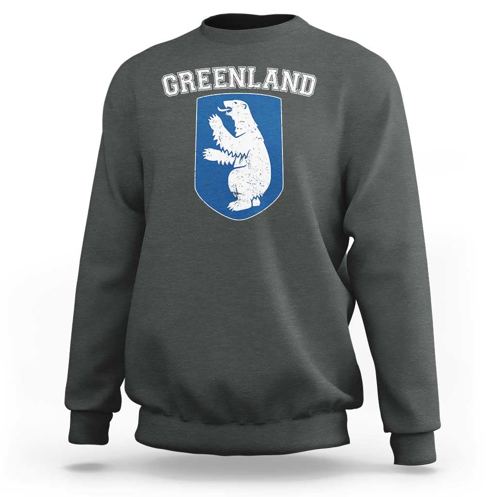 Greenland Sweatshirt Polar Bear Vintage Political Protest