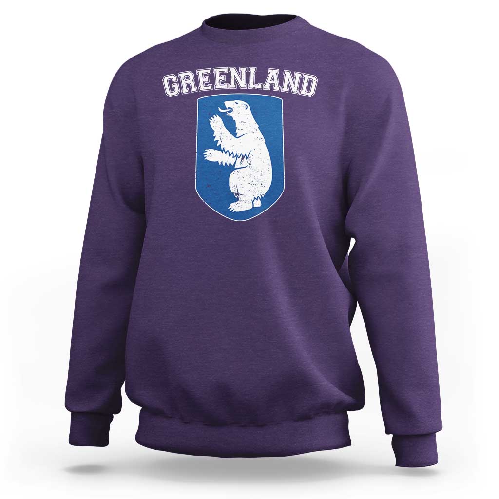 Greenland Sweatshirt Polar Bear Vintage Political Protest