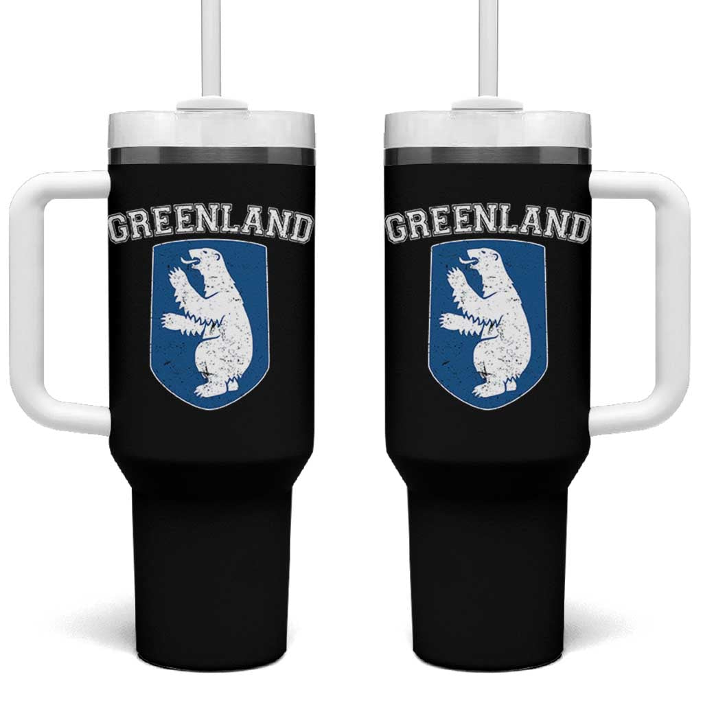 Greenland Tumbler With Handle Polar Bear Vintage Political Protest