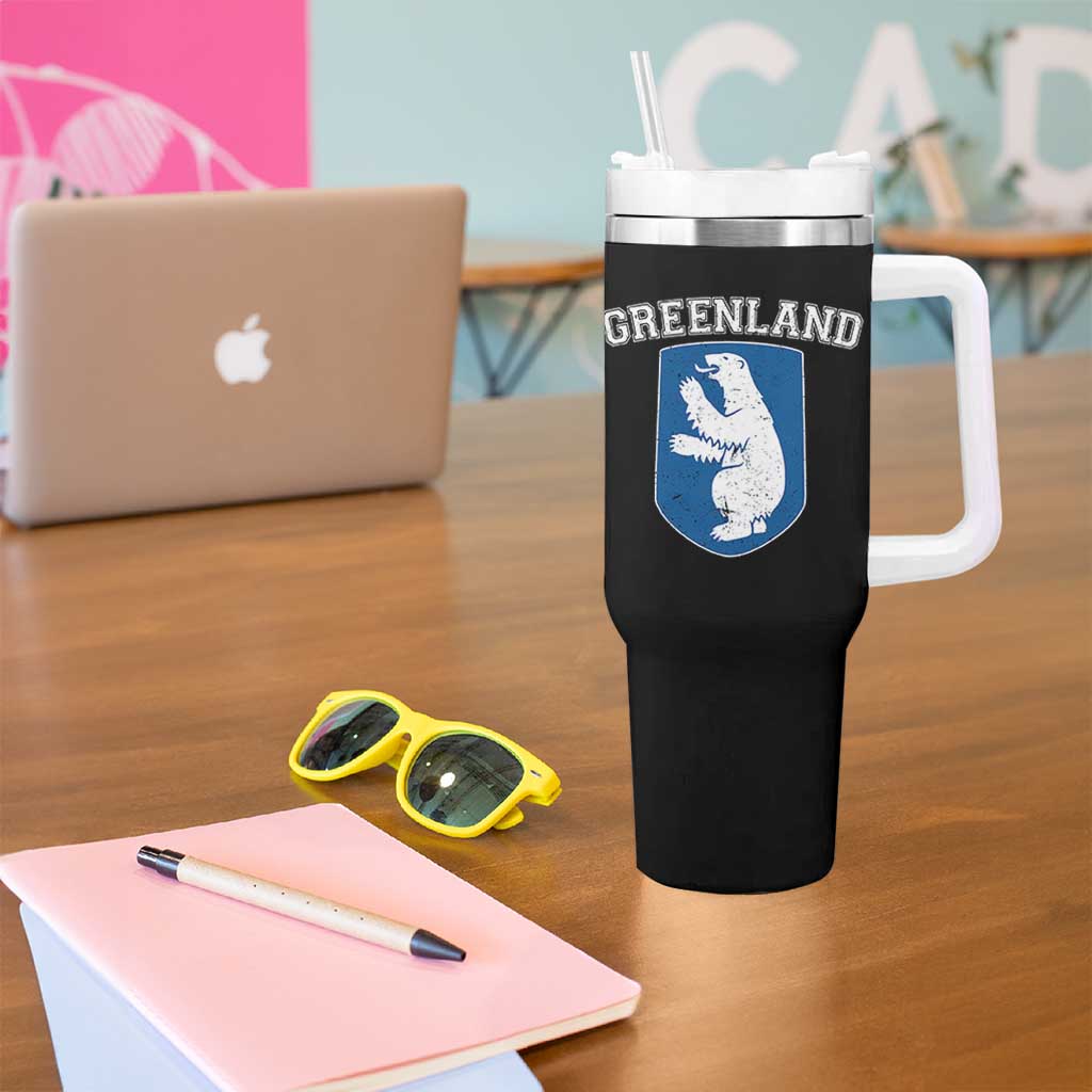 Greenland Tumbler With Handle Polar Bear Vintage Political Protest