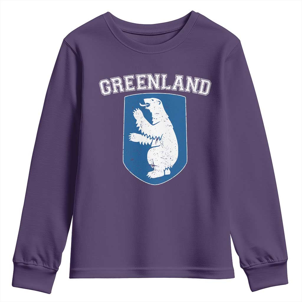 Greenland Youth Sweatshirt Polar Bear Vintage Political Protest