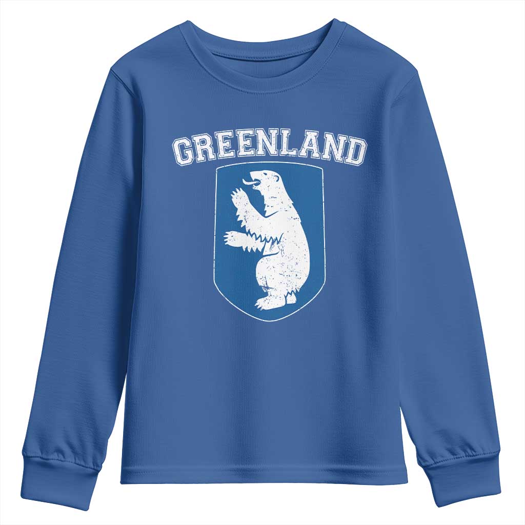 Greenland Youth Sweatshirt Polar Bear Vintage Political Protest