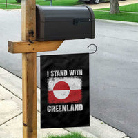 I Stand With Greenland Garden Flag Grunge Flag