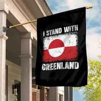 I Stand With Greenland Garden Flag Grunge Flag
