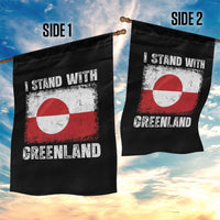 I Stand With Greenland Garden Flag Grunge Flag
