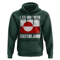I Stand With Greenland Hoodie Grunge Flag