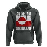I Stand With Greenland Hoodie Grunge Flag