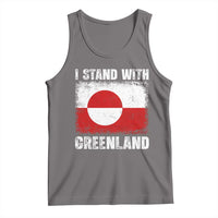 I Stand With Greenland Tank Top Grunge Flag