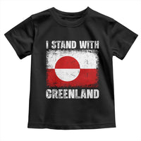I Stand With Greenland Toddler T Shirt Grunge Flag
