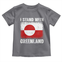 I Stand With Greenland Toddler T Shirt Grunge Flag