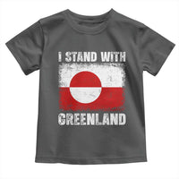 I Stand With Greenland Toddler T Shirt Grunge Flag