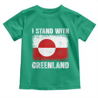 I Stand With Greenland Toddler T Shirt Grunge Flag