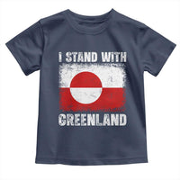I Stand With Greenland Toddler T Shirt Grunge Flag