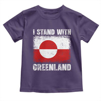 I Stand With Greenland Toddler T Shirt Grunge Flag