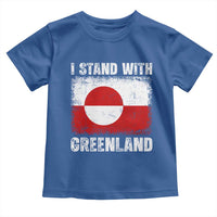 I Stand With Greenland Toddler T Shirt Grunge Flag