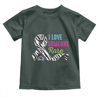 Rare Disease Awereness Toddler T Shirt I Love Someone Rare Zebra Ribbon