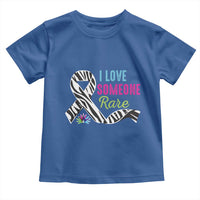 Rare Disease Awereness Toddler T Shirt I Love Someone Rare Zebra Ribbon