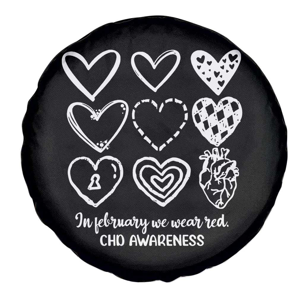 CHD Heart Disease Awareness Spare Tire Cover In February We Wear Red