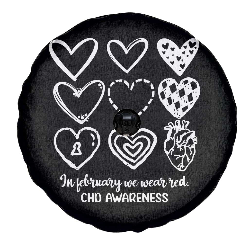 CHD Heart Disease Awareness Spare Tire Cover In February We Wear Red