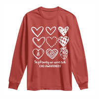 CHD Heart Disease Awareness Long Sleeve Shirt In February We Wear Red