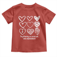 CHD Heart Disease Awareness Toddler T Shirt In February We Wear Red