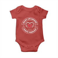 CHD Heart Disease Awareness Baby Onesie American Heart Health Month February